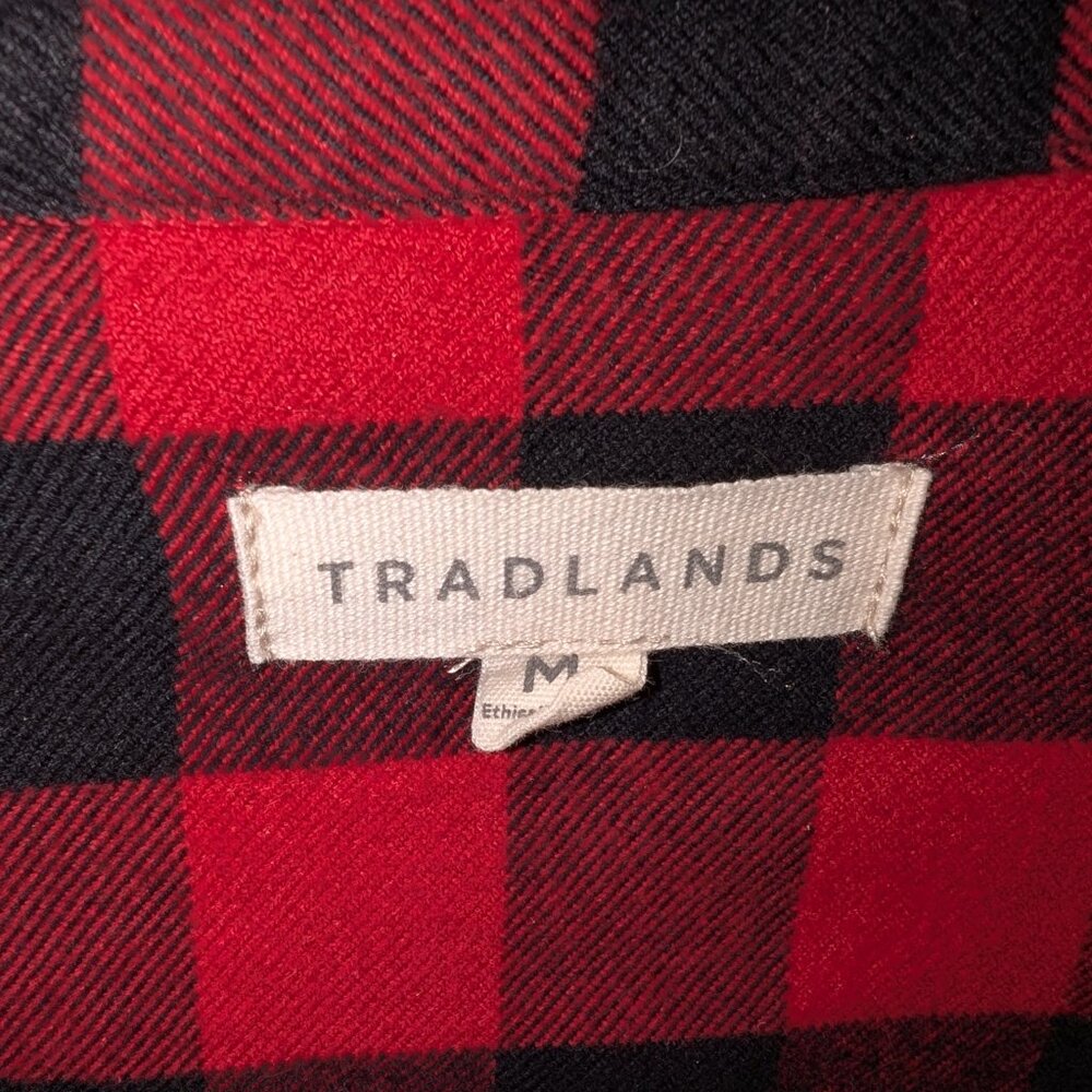 Tradlands Arapahoe 100% Cotton Red/Black Buffalo Plaid Flannel M - Picture 4 of 6